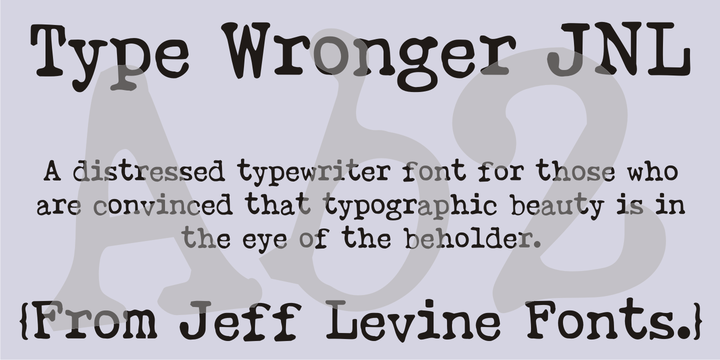 Type Wronger JNL 