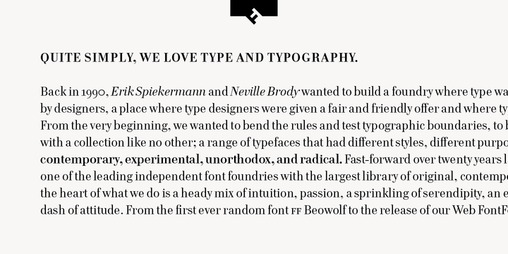 FF Cellini™ Titling Pro