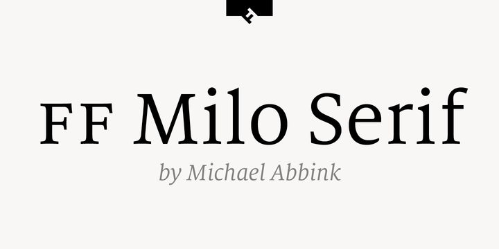 FF Milo® Serif