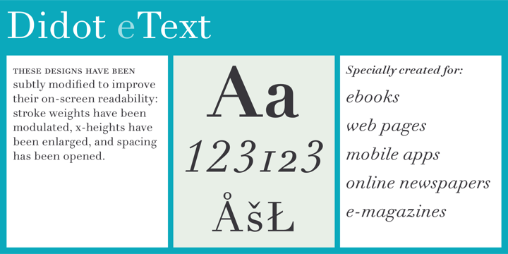 Linotype Didot eText Pro 