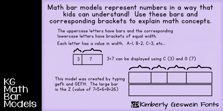 KG Math Bar Models 