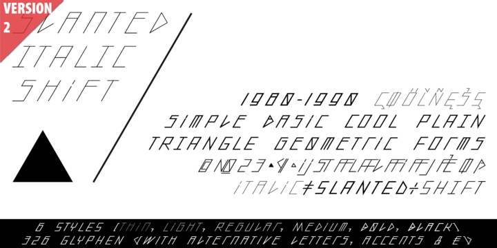 Slanted ITALIC Shift