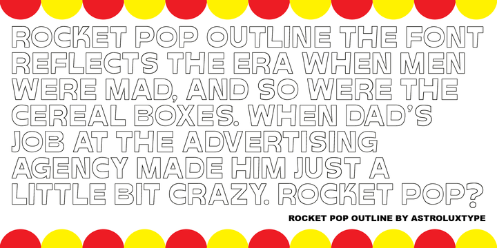 Rocket Pop Outline 