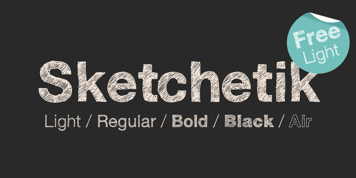sketchetik font