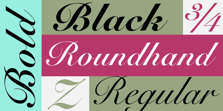 Font Snell Roundhand