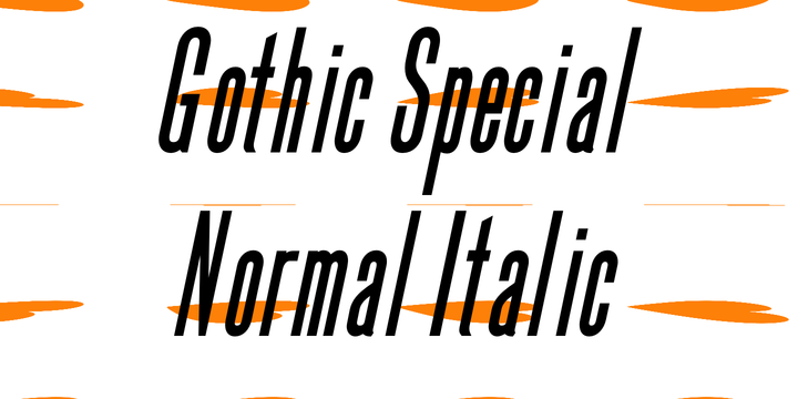 Gothic Special Normal Italic 