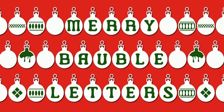 Merry Bauble Letters 