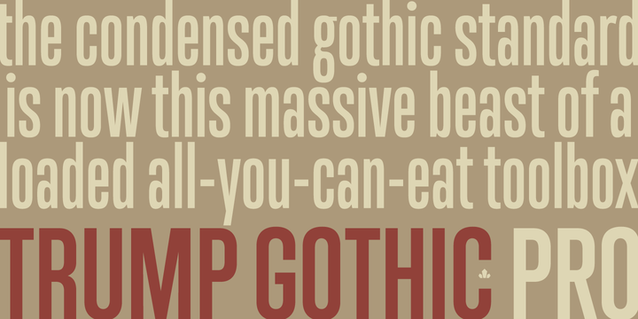 Trump Gothic Pro™