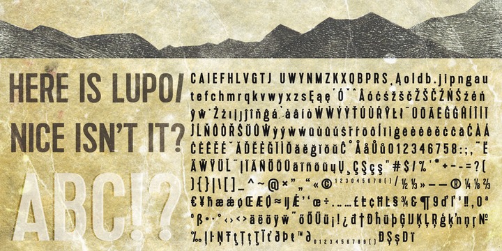 Lupo Webfont Desktop Font Myfonts