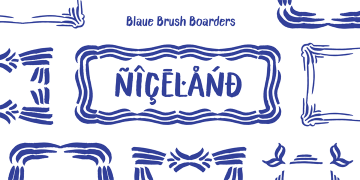 Blaue Brush
