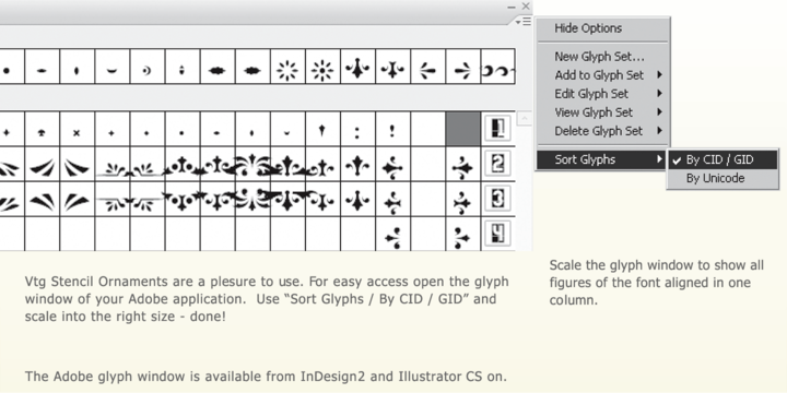 Vtg Stencil Ornaments A™