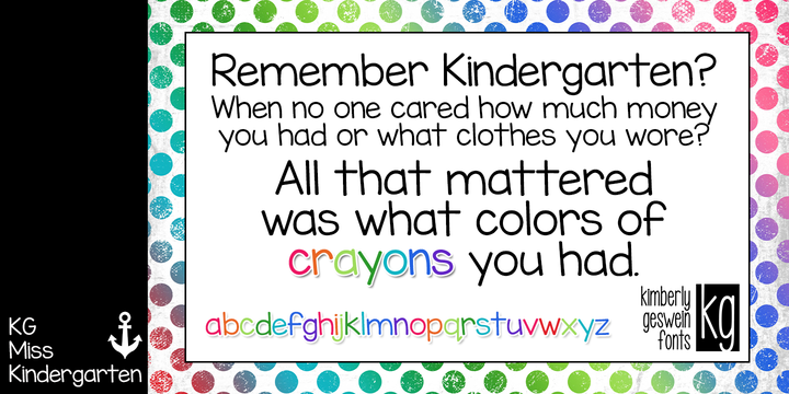 KG Miss Kindergarten