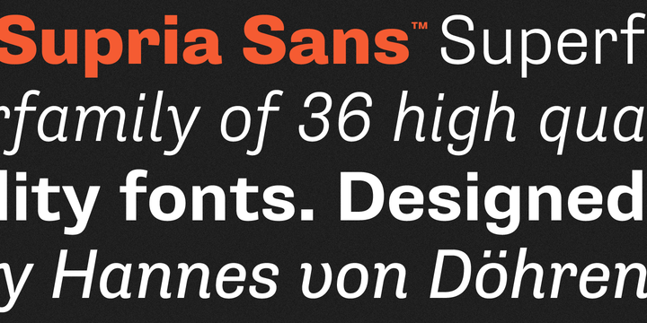 Supria Sans™