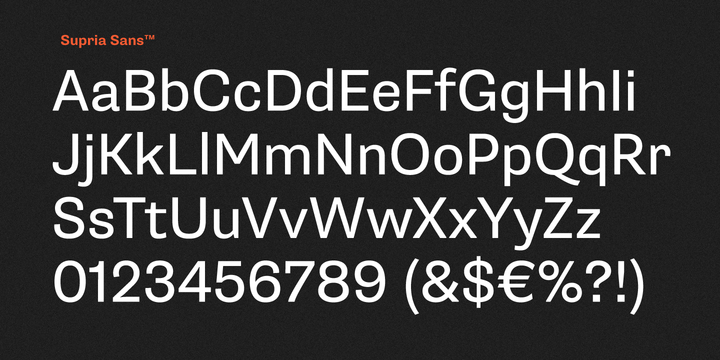Supria Sans™