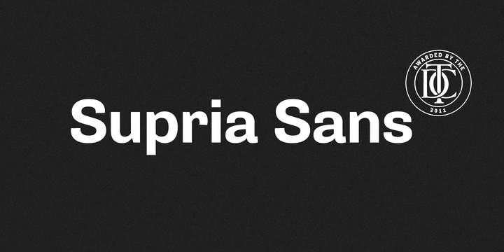 supria sans black