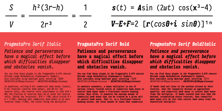 pragmata pro font