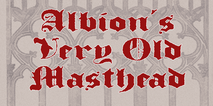 Albion's Very Old Masthead™ 