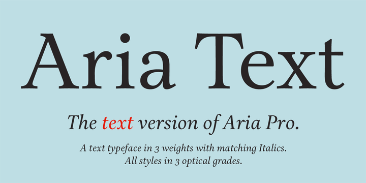 Aria Text™ 