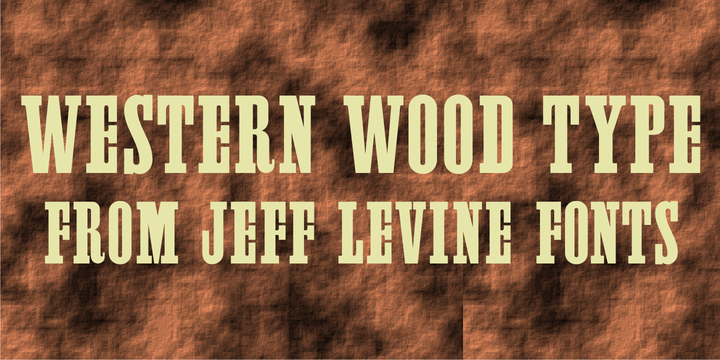 Western Wood Type JNL 