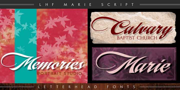 Letterhead Fonts / LHF Chicago Script / Fancy Script Fonts