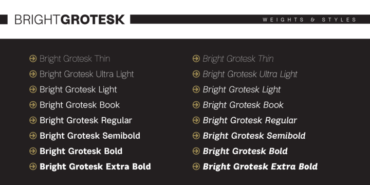 Bright Grotesk 