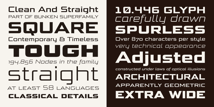 Bunken Tech Sans Wide