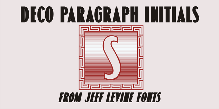 Deco Paragraph Initials JNL