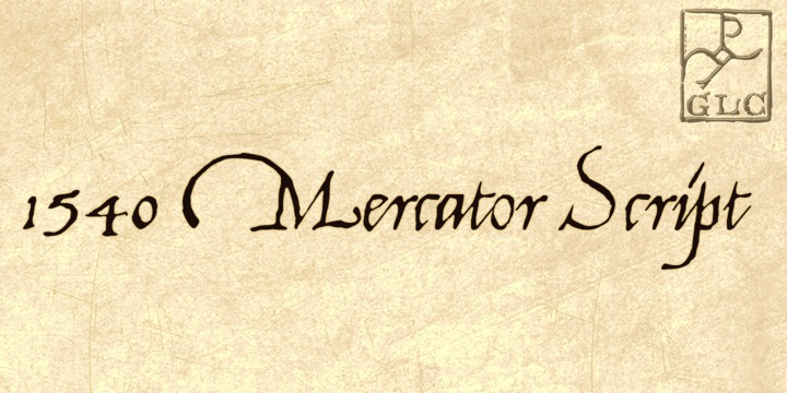 1540 Mercator Script