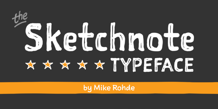 The Sketchnote Typeface 