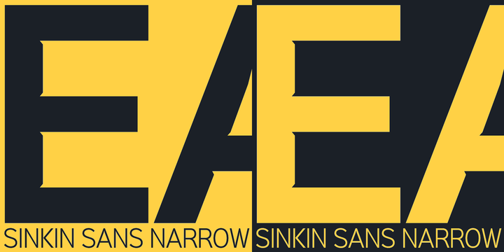 Sinkin Sans Narrow