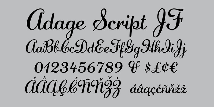 Download Adage Script Jf Font Webfont Desktop Myfonts SVG Cut Files