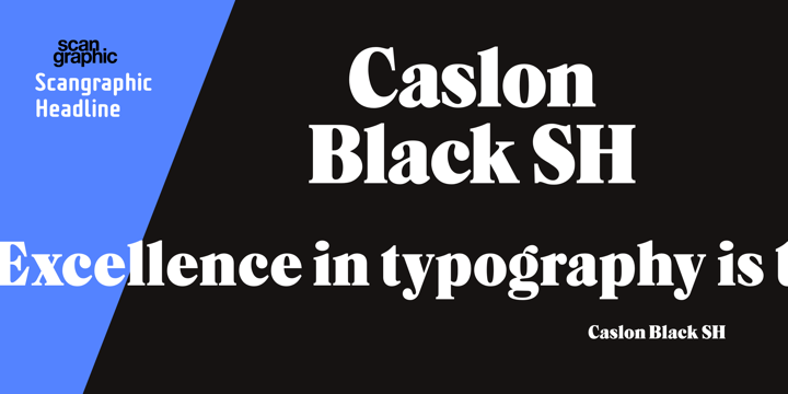 Caslon Black SH™