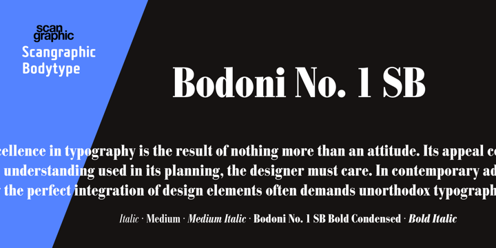 Bodoni No. 1 SB™