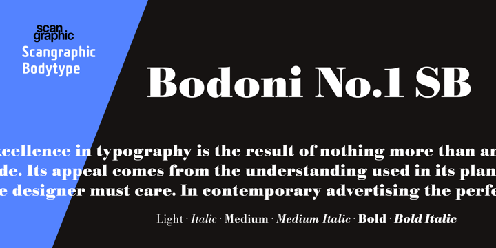 Bodoni No. 1 SB™
