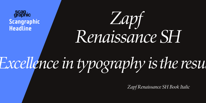 Zapf Renaissance Antiqua SH