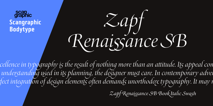 Zapf Renaissance Antiqua SB™