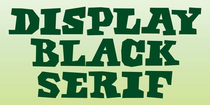 Display Black Serif