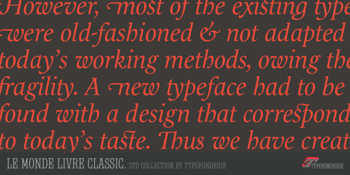 Le Monde® Livre Classic Std