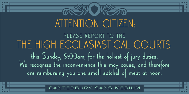Canterbury Sans™