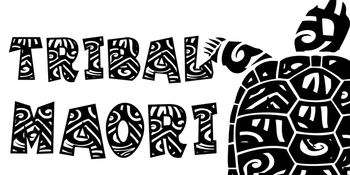 Maori Font   193095 