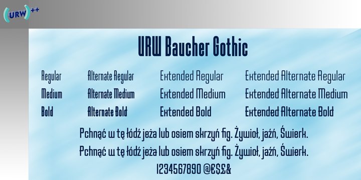 Baucher Gothic™