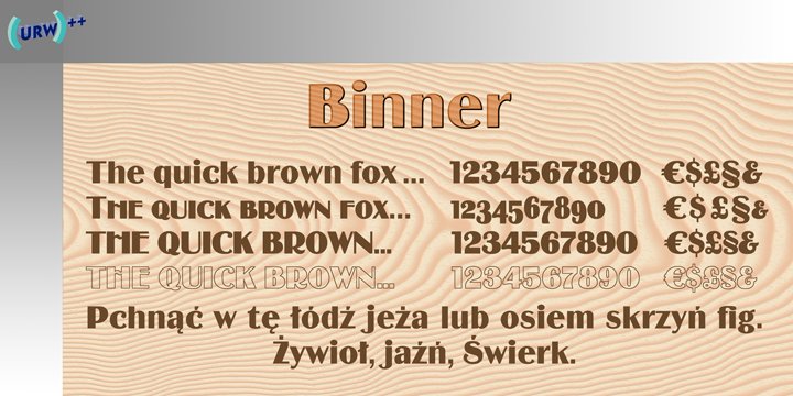 скачать шрифт binner di