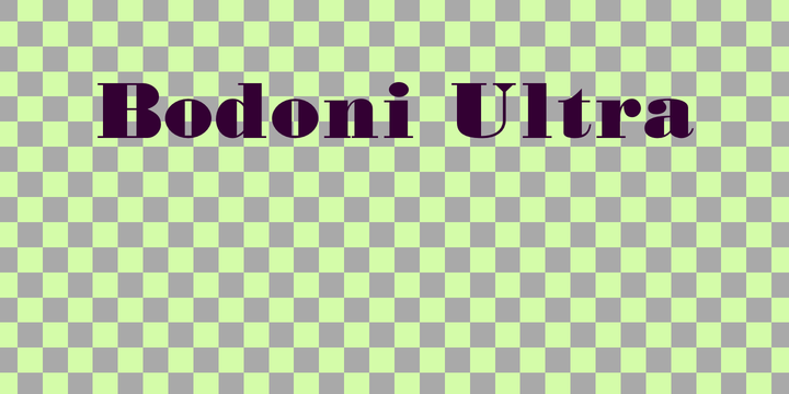 Bodoni Ultra