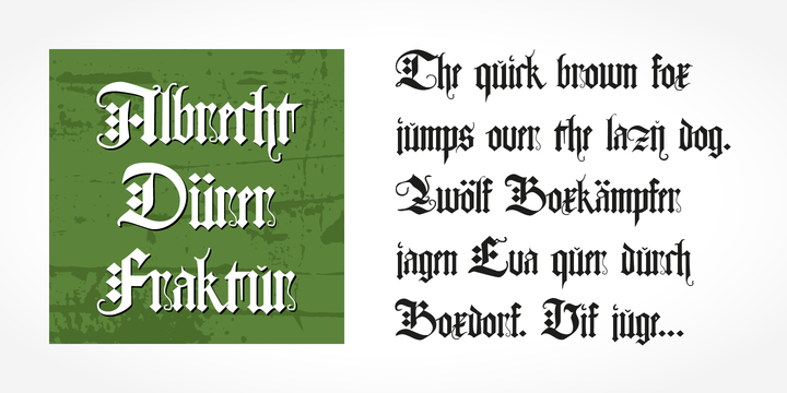 Albrecht Duerer Fraktur Pro