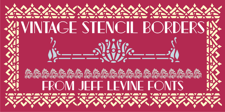 Vintage Stencil Borders JNL 