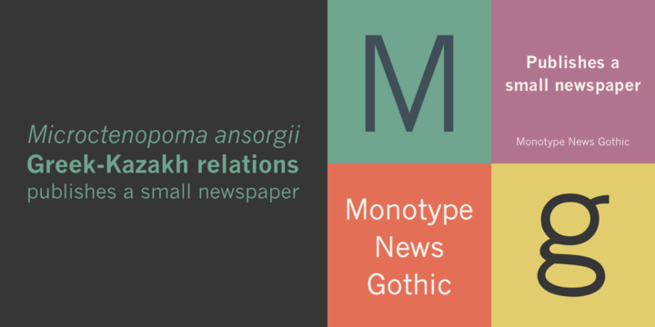 Monotype News Gothic™