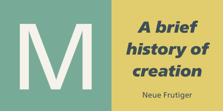 Frutiger Neue Font Free Download