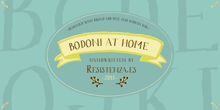 Bodoni At Home