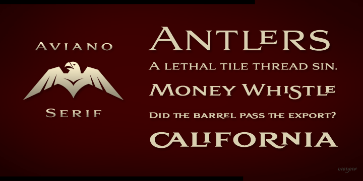 aviano serif font