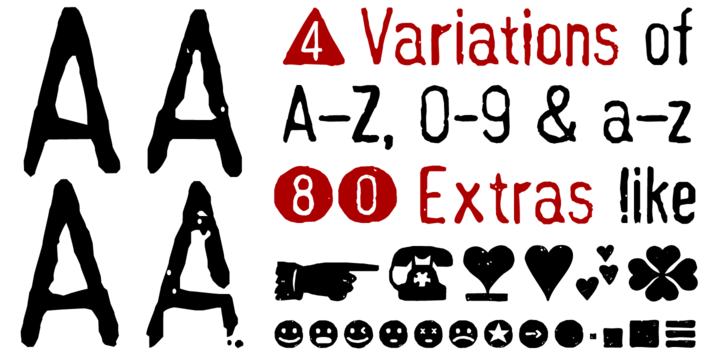 Hand Stamp Gothic Rough